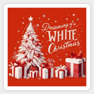 Dreaming Of A White Christmas Sticker